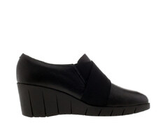 CINZIA SOFT IV12730ES001 Black Scarpa Donna Sneaker Zeppa Slip-on Pelle Nero 